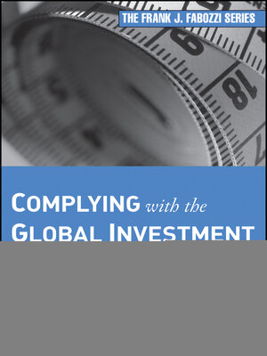 cover image of Complying with the Global Investment Performance Standards (GIPS)